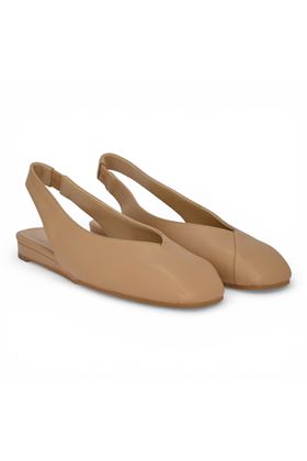 Slingback Bianca D in pelle colore sabbia. BIANCA D | 212-CAMEL